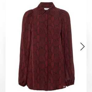 A.L.C
Lori Snake Print Blouse Snake Print Bordeaux‎ 6 NWT and in packaging